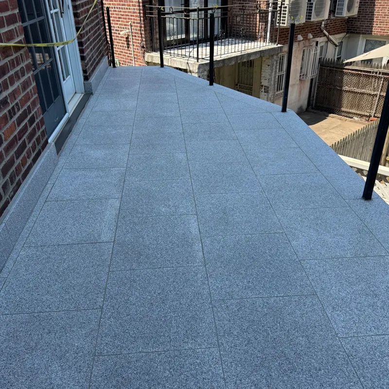 Blue Stone Steps Side Walk